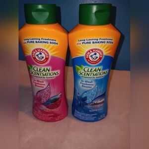 NWOT Arm & Hammer Clean Scentsations In-Wash Freshness Booster 18oz Lot of 2